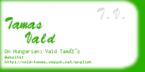 tamas vald business card